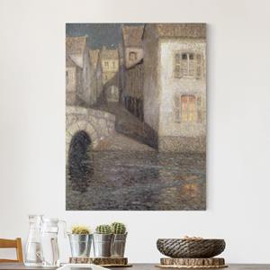 Klebefieber Leinwandbild Kunstdruck Henri Le Sidaner - Die Häuser am Fluss