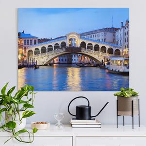 Klebefieber Leinwandbild Rialtobrücke in Venedig