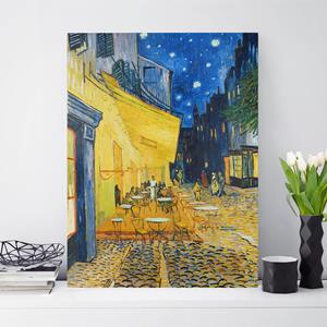 Klebefieber Leinwandbild Kunstdruck Vincent van Gogh - Café-Terrasse in Arles