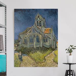 Klebefieber Leinwandbild Kunstdruck Vincent van Gogh - Kirche Auvers-sur-Oise
