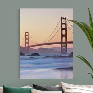 Klebefieber Leinwandbild auf Naturcanvas San Francisco Romance