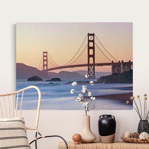 Klebefieber Leinwandbild auf Naturcanvas San Francisco Romance