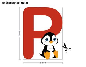 Klebefieber Wandtattoo Kinderzimmer Kinder ABC - Pinguin