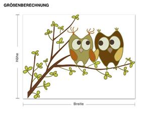 Klebefieber Wandtattoo Kinderzimmer Eulenpaar 2