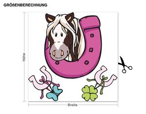 Klebefieber Wandtattoo Kinderzimmer NICI - Horse Club Junior Hufeisen