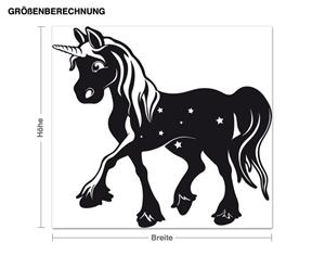 Klebefieber Wandtattoo Zauberhaftes Einhorn