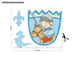 Klebefieber Wandtattoo Kinderzimmer Steinbeck - Kleiner Ritter