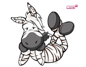 Klebefieber Wandtattoo Kinderzimmer NICI - Wild Friends Zebra