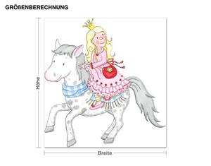 Klebefieber Wandtattoo Kinderzimmer Steinbeck - Anneli mit ihrem Pony