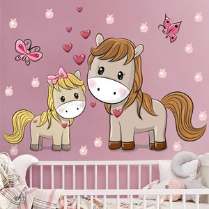 Klebefieber Wandtattoo 30-teilig Pferd Pony Set