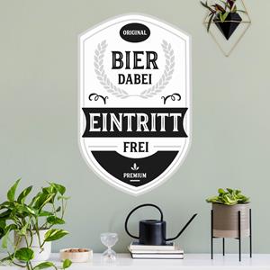 Klebefieber Wandtattoo Bier dabei - Entritt frei