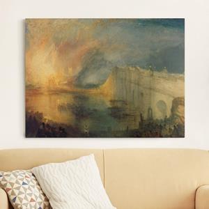 Klebefieber Leinwandbild Kunstdruck William Turner - Brand des Parlaments