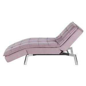 Beliani LOIRET Chaise longue roze
