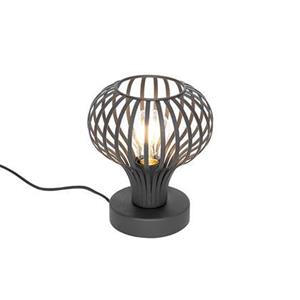 QAZQA Tafellamp saffira - Zwart - Modern - D 180mm