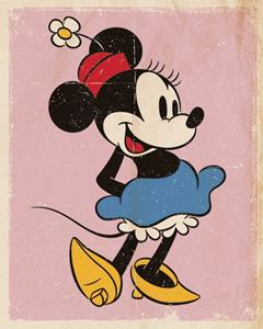 Pyramid Minnie Mouse Retro Poster 40x50cm