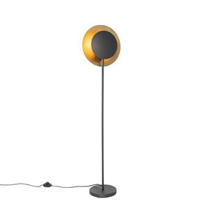 QAZQA Vloerlamp emilienne - Goud|messing - Art Deco - L 30cm