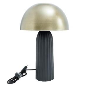 PTMD Seventies Tafellamp - 24 x 24 x 37 cm - Ijzer - Goud|Zwart