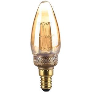 V-TAC LED kroonluchter lampjes - E14 fitting - Kaarsvorm C37 - 1800K Zeer warm wit - kaarslampjes - filamentlamp