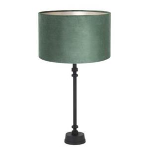 Light & Living Howell tafellamp zwart met groen kap