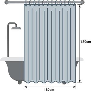 KÜLER Duschschirm Duschschirm, Duschvorhänge, 3D-Duschvorhang, Duschwände, Duschvorhang, Toilettenvorhang für das Badezimmer, wasserdicht, Schimmelresistent