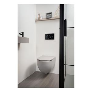 Xenz Gio randloos hangend toilet met softclose zitting mat grijs