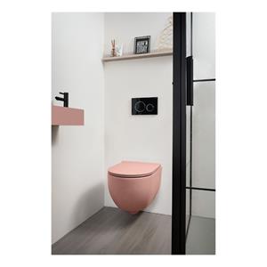 Xenz Gio randloos hangend toilet met softclose zitting roze