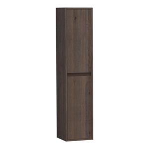 Saniclass Nexxt 160 badkamerkast 160x35x35cm met 2 links- en rechtsdraaiende deuren Hout Black oak 7007BOG