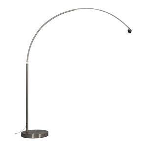 Qazqa - Moderne Bogenlampe Stahl ohne Schirm verstellbar - Stahl