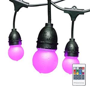 HOFTRONIC™ - LED String Light - Bunte Lichterkette - 12 RGB LEDs Farbig - 6.6m - IP54 - Incl. Fernbedienung