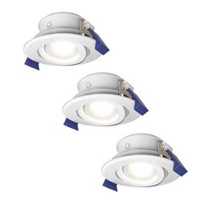 HOFTRONIC™ - Satz von 3 Lima LED-Einbaustrahlers - Kippbar - 6000K - Tageslichtweiß - IP65 wasser- und staubdicht - Außenbereich - Badezimmer - Auswechselbare Lichtquelle GU10 - 5 Wa