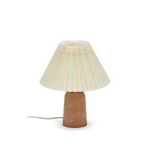 Kave Home  Benicarlo tafellamp in hout met een natuurlijke, beige