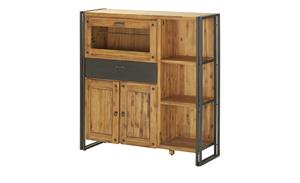 Highboard ¦ holzfarben ¦ Maße (cm): B: 119 H: 124 T: 40  - Möbel Kraft