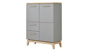 PAIDI Highboard  Sten ¦ grau ¦ Maße (cm): B: 94,6 H: 123,2 T: 39,3  - Möbel Kraft