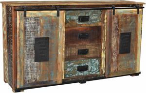 SIT Sideboard "Jupiter", aus recyceltem Altholz, Shabby Chic, Vintage