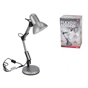 Gerimport  Edison Bureaulamp - E27 max 40W - Buro - Kantoor - Verlichting - Zilver