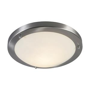 QAZQA LED Plafondlamp buiten yuma - Staal - Modern - D 310mm