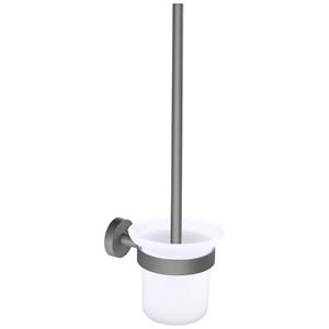 Tesa WC-Garnitur MOON Toilettenbürstenhalter, (Set, 1-tlg), grau - 37,9 cm : 11,2 cm : 14,5 cm