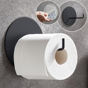 DEKAZIA Toilettenpapierhalter, Rostfreier Edelstahl, ohne Bohren, selbstklebend, Besonderes Design
