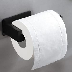 Haiaveng Toilettenpapierhalter Toilettenpapierhalter, kein Bohren erforderlich, schwarz, Kein Bohren