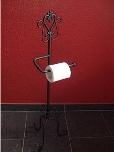 Deko-Impression Toilettenpapierhalter Toilettenrollenständer WC-Rollenständer Rollenhalter Landhaustil Eisen (1-St)