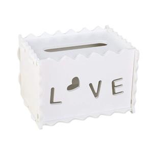 Lkupro Toilettenpapierhalter Tissue Box Cover Tissue Holder Decor Kunststoff Composite Aushöhlen (1-St)