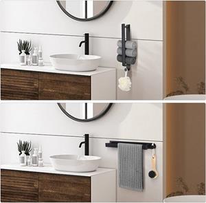 Flowgoer Toilettenpapierhalter M03 (set, Kann vertikal oder horizontal montiert werden), Rostfrei, feuchtigkeitsbeständig, korrosionsbeständig, robust