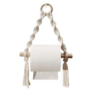 Housruse Toilettenpapierhalter Spitzengewebter Toilettenpapierhalter zum Aufhängen von Badezimmern
