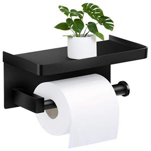 Zggzerg Toilettenpapierhalter Toilettenpapierhalter, Klopapierhalter Wandmontage mit Ablage