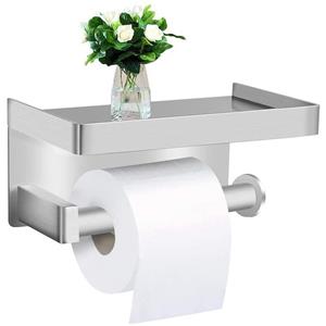 Zggzerg Toilettenpapierhalter Toilettenpapierhalter, Klopapierhalter Wandmontage mit Ablage