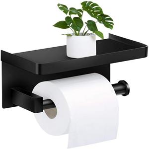 Housruse Toilettenpapierhalter Toilettenpapierhalter Ohne Bohren Klopapierhalter mit Ablage