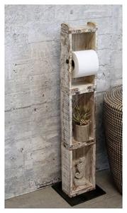 Chic Antique Toilettenpapierhalter  - Ziegelform Toilettenpapierhalter Klorollenständer Weiß