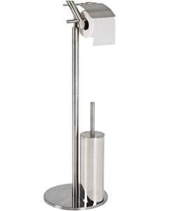 HAKU Toilettenpapierhalter  Möbel WC-Garnitur - edelstahl - H. 77cm