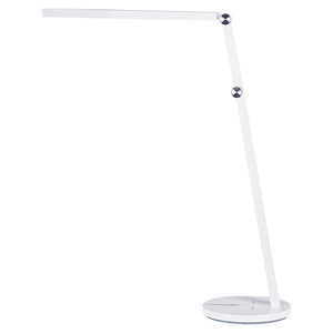 beliani Led Schreibtischlampe weiß matt 48 cm hoch verstellbar für Büro Dorado - Weiß