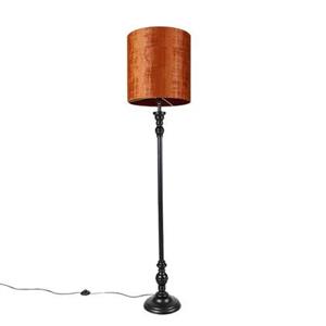 QAZQA Vloerlamp classico - Oranje - Klassiek / Antiek - D 40cm